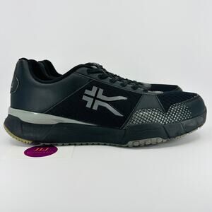 Kuru Mens Quantum Supportive Stability Walking Sneakers Black Slate Gray Size 12